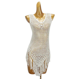 Áo choàng ren đi biển mix ngoài bikini siêu sang kiểu áo váy sát nách 983