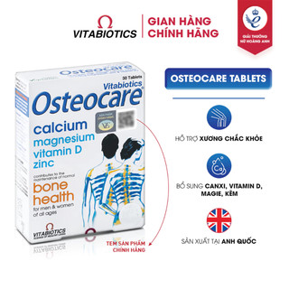 Viên uống chắc khoẻ xương OsteoCare Original Vitabiotics 30v Kẽm, Magie, và Vitamin D3 của Anh Quốc