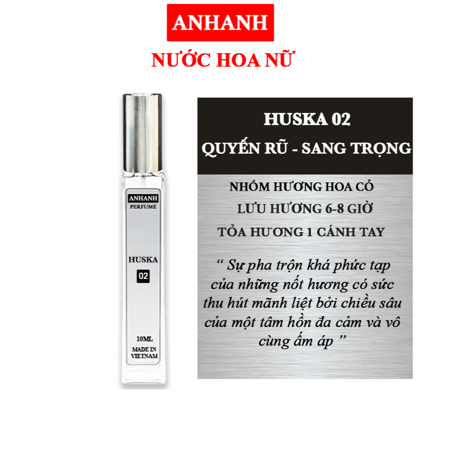 Tinh dầu Nước Hoa Nữ ANHANH Thơm lâu 6-8 tiếng - Nhẹ nhàng, Ngọt Ngào, Nóng Bỏng, Quyến rũ, gợi cảm