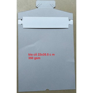 combo 100 cái bìa lưng lót áo sơ mi 22x35.5 cm định lượng 350 gsm
