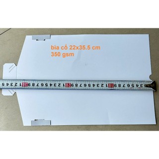 combo 100 cái bìa lưng lót áo sơ mi 22x35.5 cm định lượng 350 gsm