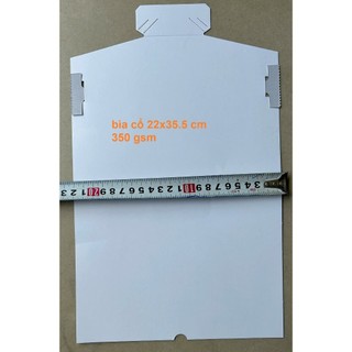 combo 100 cái bìa lưng lót áo sơ mi 22x35.5 cm định lượng 350 gsm