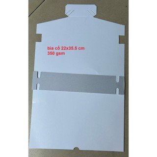 combo 100 cái bìa lưng lót áo sơ mi 22x35.5 cm định lượng 350 gsm