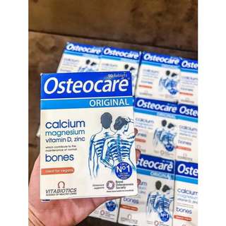 Viên uống chắc khoẻ xương OsteoCare Original Vitabiotics 30v Kẽm, Magie, và Vitamin D3 của Anh Quốc