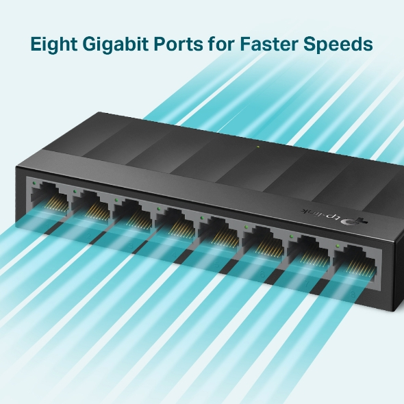 Switch TP-Link bộ chia mạng Gigabit 5 Port LS1005G / 8 Port LS1008G | Vỏ nhựa | Cắm và sử dụng | Bảo hành 24 tháng