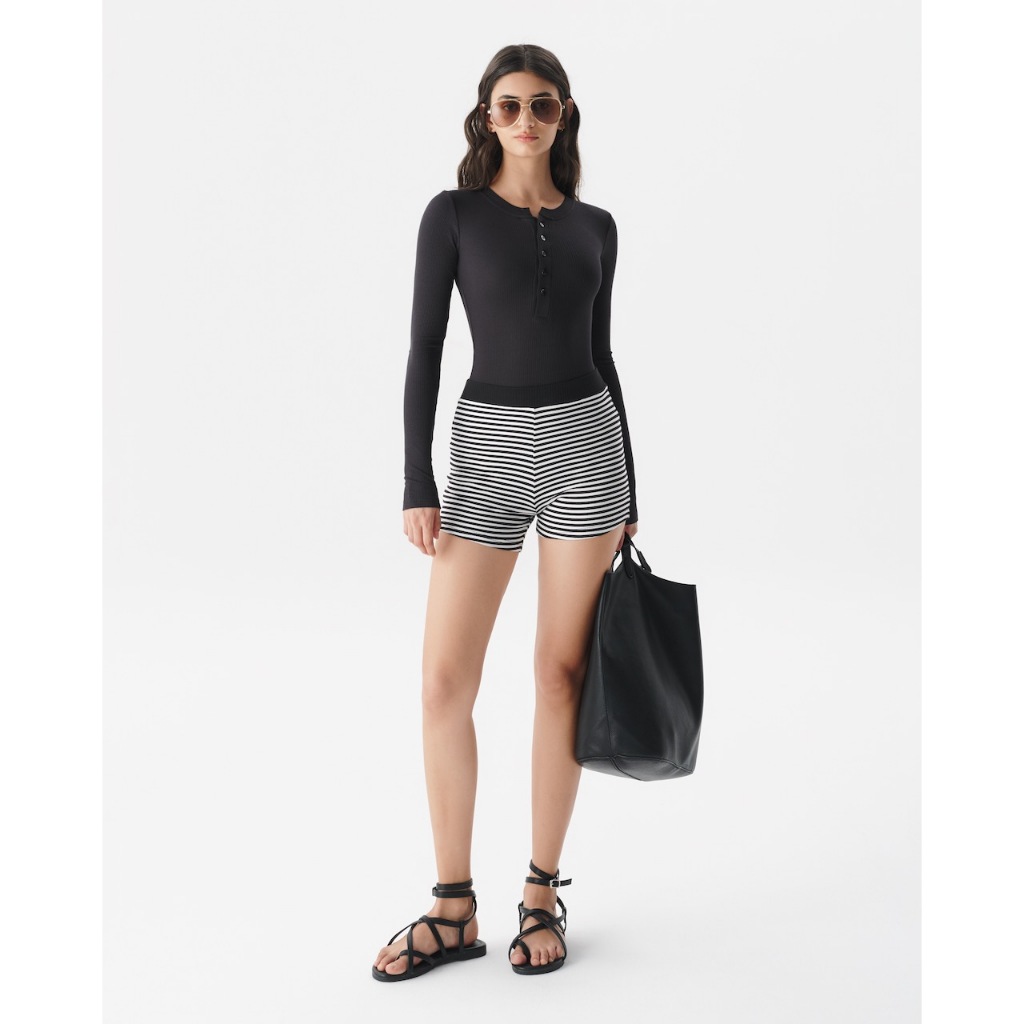 Ảnh làminapparel - LONG SLEEVE BUTTON UP BODYSUIT 1