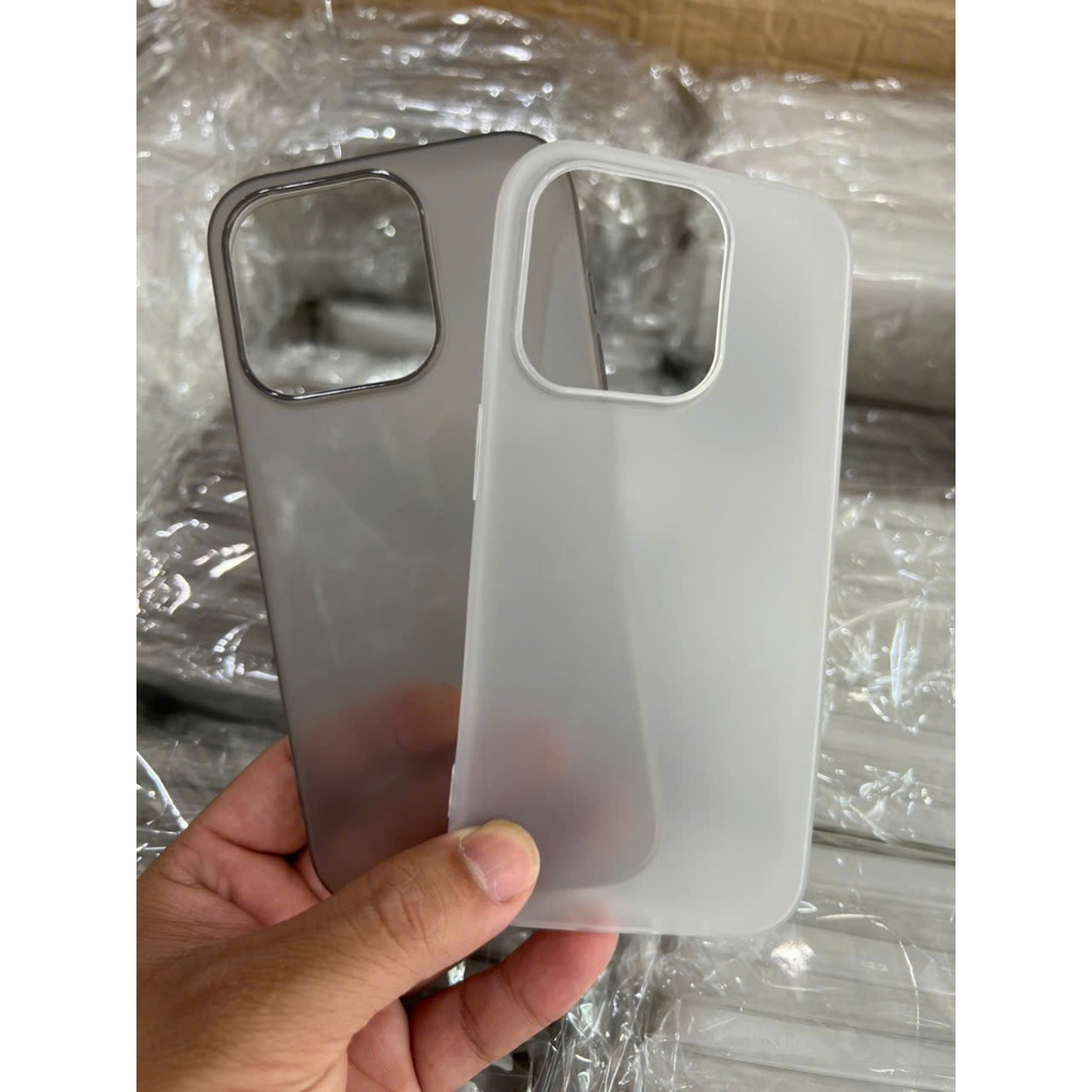 Ốp Lưng iPhone Nhám Mờ Chống Vân Tay iP 12 đến 16 PRO MAX