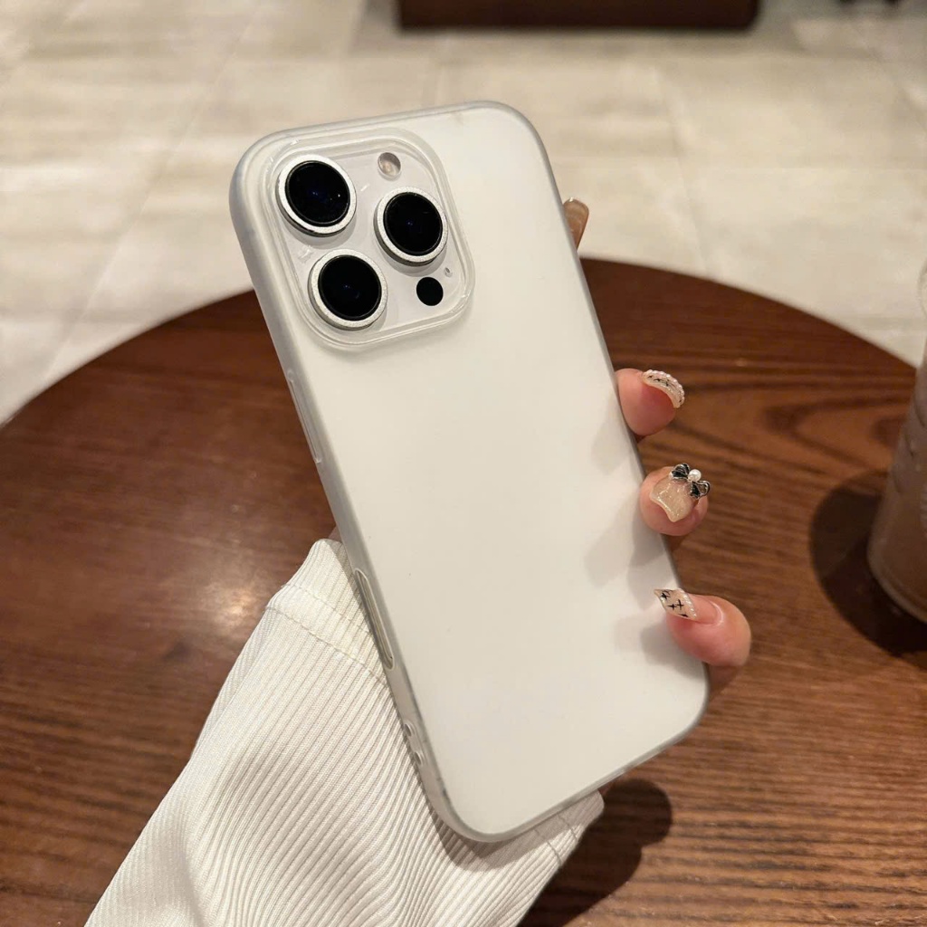 Ốp Lưng iPhone Nhám Mờ Chống Vân Tay iP 12 đến 16 PRO MAX