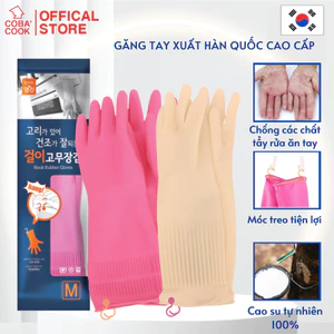 Găng Tay Cao Su Tự Nhiên Hàn Quốc Thương Hiệu BEIGL Có Móc Đủ Kích Cỡ
