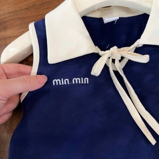 [B&G] Sét váy polo sát nách sang chảnh màu xanh than cho bé gái từ 12-45kg(2-12 tuổi)