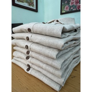[JUNE LINEN] A20N. Áo sơ mi Nam Linen tưng premium tay ngắn. Form cao trên 1m7. NHIỀU MÀU