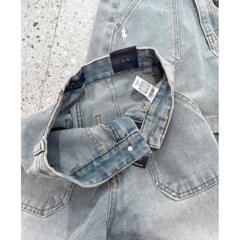 [Sỉ + Hot] Quần short jean nữ form suông cạp cao, chất mềm co giãn nhẹ, phối túi vuông kèm ảnh thật