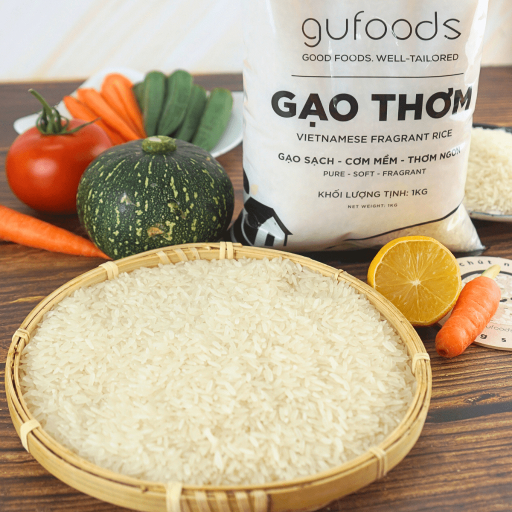 Ảnh Combo 3 túi Gạo sạch GUfoods (Mỗi túi 1kg) - Đài thơm / Japonica hữu cơ - Dẻo mềm, Thơm nhẹ, Ngon cơm 4