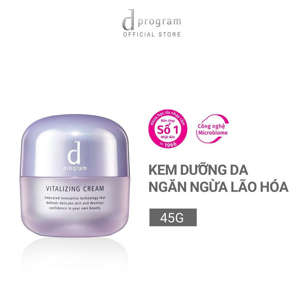 Ảnh Kem dưỡng da ngăn ngừa lão hóa Vitalizing Cream dProgram 45g 1