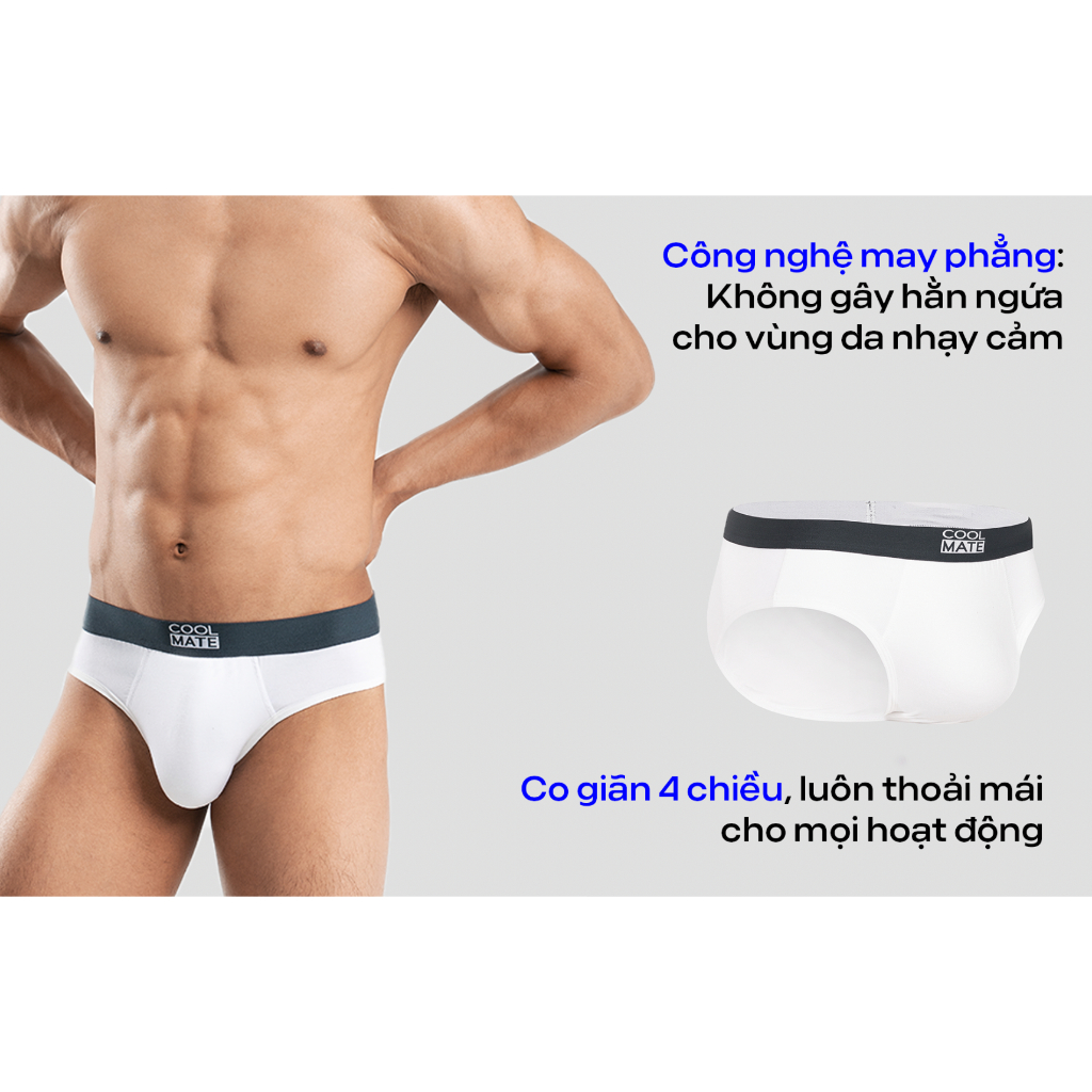[TẶNG QUÀ ĐƠN 329K]Set 2 quần lót Bamboo Brief tam giác kháng khuẩn Coolmate