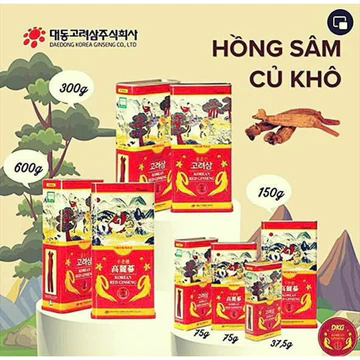[Hang Chinh Hang] HỒNG SÂM KHÔ NGUYÊN CỦ DEADONG HÀN QUỐC - LÊ NGA - NHÂN SÂM HÀN QUỐC