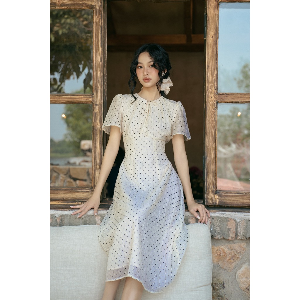 Ảnh OLV - Đầm kiểu chấm bi Aulelei Fleur Dress 3