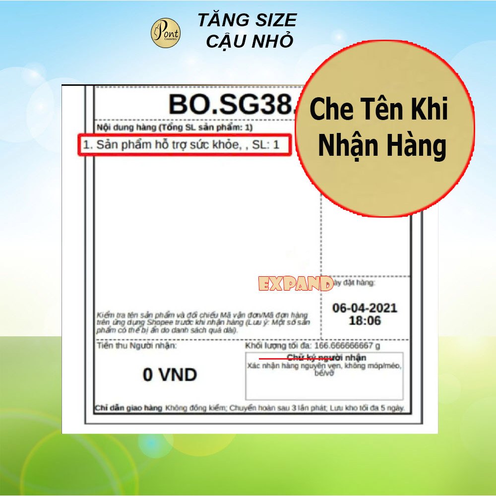 [ Tặng 1 máy tập DV ] Gel tăng kích thước cậu nhỏ Expand Oil titan, tăng size cậu bé, khử mùi hiệu quả lọ 10ml SD1000