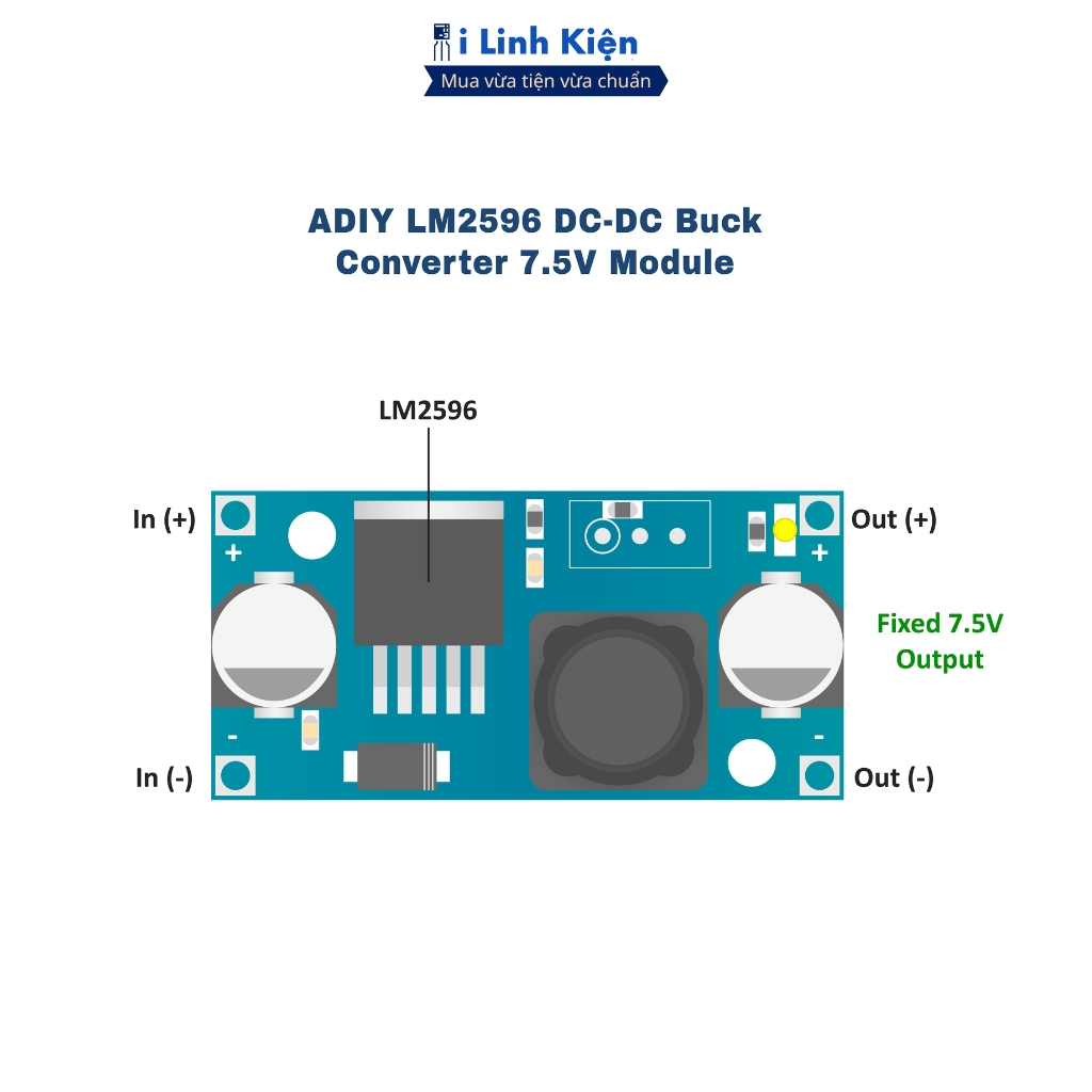 LM2596 Mạch hạ áp DC 3A LM2596S ilinhkien