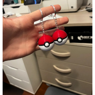 Móc khóa Trang Trí Chìa Khóa Xe Máy, Ô Tô, Balo ... pokeball  bằng nhựa Nhựa Bền Đẹp cho fan pokemon