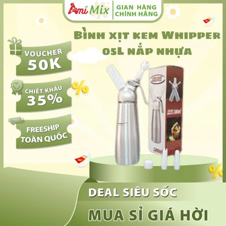 Bình Xịt Kem Whipper 0.5L Nắp Nhựa | Tạo Kem Tươi Nhanh – Tiện Lợi