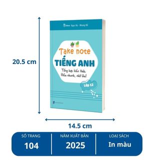 Sách - Combo Làm chủ kiến thức Tiếng Anh THPT: Take note lớp 12, Sổ tay Tiếng Anh, 35 để thi thử THPT Tiếng Anh
