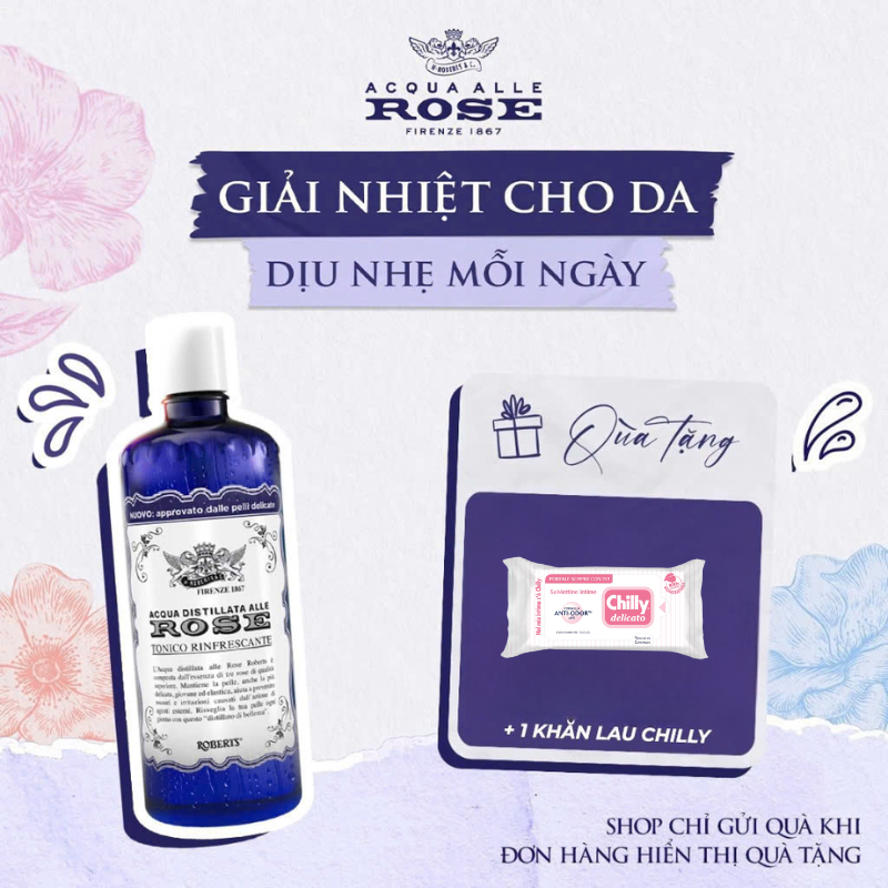 Ảnh Nước hoa hồng Toner Acqua Alle Rose bổ sung độ ẩm, làm sạch da, mờ vết thâm 300ml 1