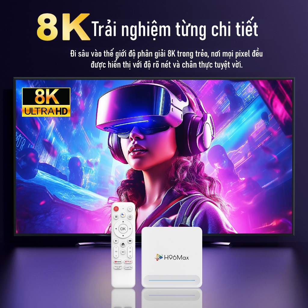 H96 MAX Android 14.0 Smart TV box Allwinner H618 Support 8K Video Dual WiFi Bluetooth 5.4 Set Top Box | BigBuy360 - bigbuy360.vn