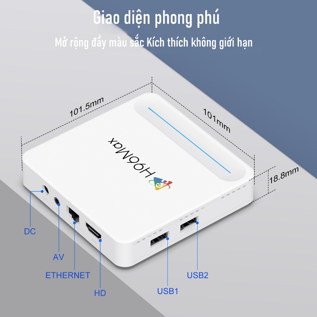 H96 MAX Android 14.0 Smart TV box Allwinner H618 Support 8K Video Dual WiFi Bluetooth 5.4 Set Top Box | BigBuy360 - bigbuy360.vn