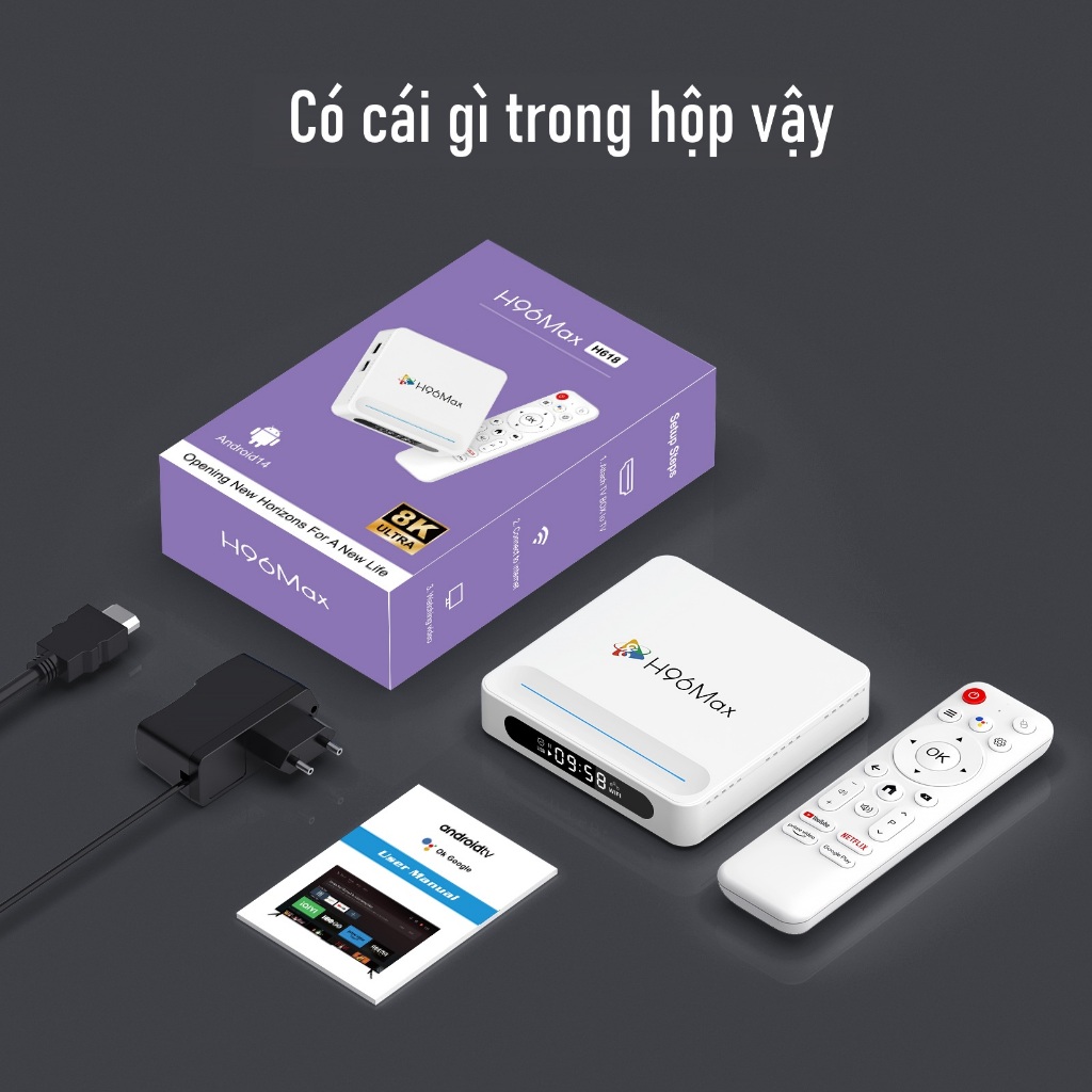 H96 MAX Android 14.0 Smart TV box Allwinner H618 Support 8K Video Dual WiFi Bluetooth 5.4 Set Top Box | BigBuy360 - bigbuy360.vn