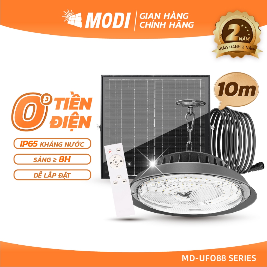 Ảnh Đèn Treo Thả Năng Lượng Mặt Trời MODI SOLAR, Đèn UFO Năng Lượng Mặt Trời  Độ Sáng Cao 1