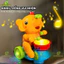 Đồ Chơi Con Voi Đánh Trống Thổi Bóng Lơ Lửng BỐ KHỦNG LONG Voi Ảo Thuật Đồ Chơi Nhảy Múa Cho Bé