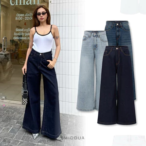 - JN203 Quần Wide jean suông nữ ống rộng