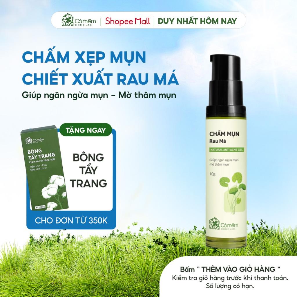 Ảnh Chấm Mụn Rau Má Giảm Mụn Và Mờ Thâm Cỏ Mềm 10g 1
