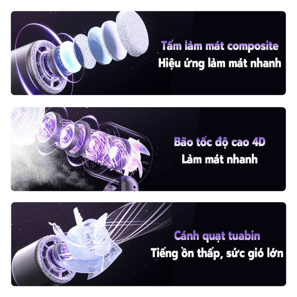 KOKIRA quạt cầm tay quạt tích điện mini pin trâu 8000mAh Tấm làm lạnh ICE có thể gập lại quạt mini cầm tay