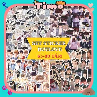 Sticker Boylove Hình Dán BL Meme Cute Niêm Phong Đồ Gói Card Xinh 65-80 Miếng Timo ST123
