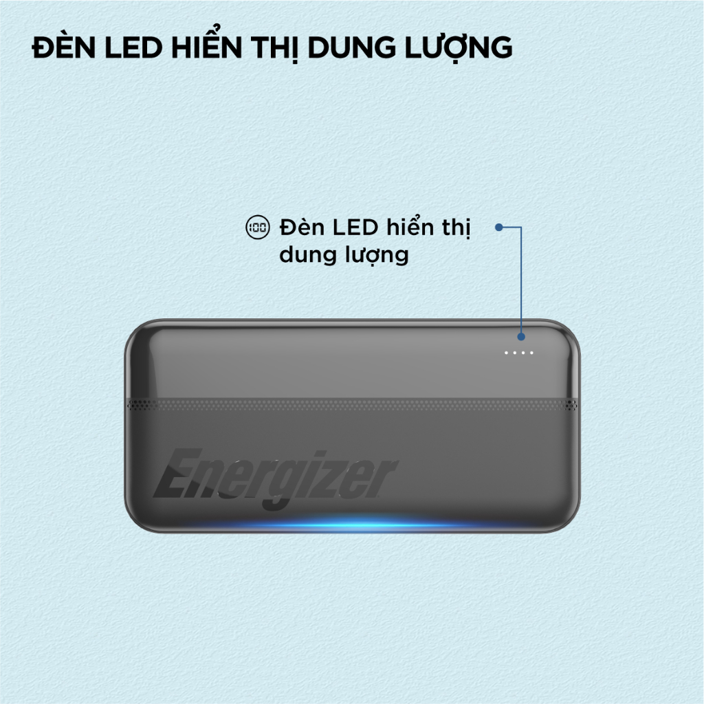 Ảnh Pin sạc dự phòng Energizer 20000mAh/ 3.7V - 3 cổng sạc ra tiện lợi, tích hợp sạc nhanh hai chiều 4