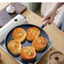 Chảo Gang Tròn Cán gỗ Chống Bỏng dùng để chiên xào trứng size 20cm-26cm Dùng cho mọi loại bếp