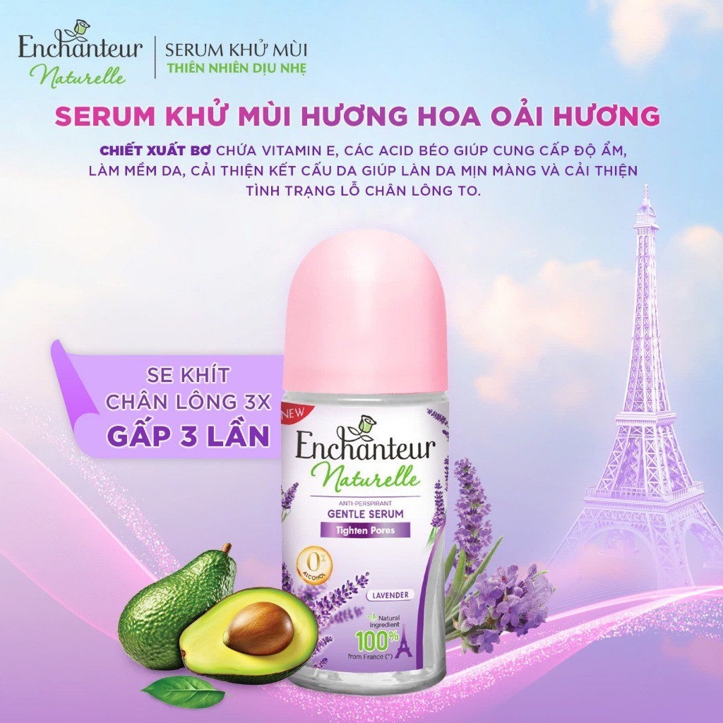 [RẺ VÔ ĐỊCH] Lăn khử mùi Serum / Trắng da / Hương nước hoa Enchanteur 50ml / 65ml - LIVE