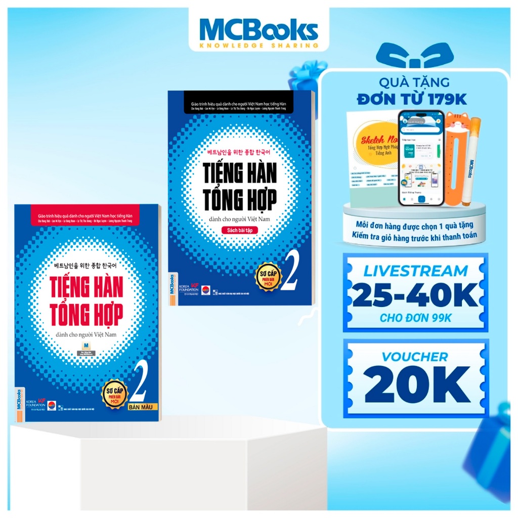 Ảnh Sách - Combo Tiếng Hàn Tổng Hợp Dành Cho Người Việt Nam - Sơ Cấp 2 1