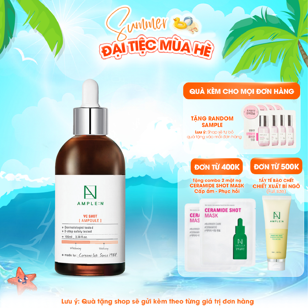 Ảnh Tinh Chất Vitamin C Dưỡng Trắng Da AMPLE:N VC Shot Ampoule 1