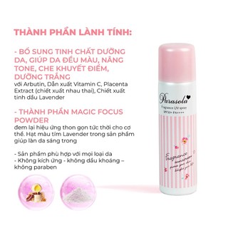 [VHL] Xịt Chống Nắng Dưỡng Sáng Da Naris Parasola Fragrance UV Spray SPF50+ PA++++ 90g
