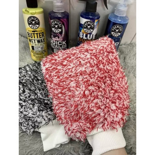 Bao tay rửa xe 2 mặt Microfiber, găng tay rửa xe ô tô chuyên dụng siêu mềm thấm hút