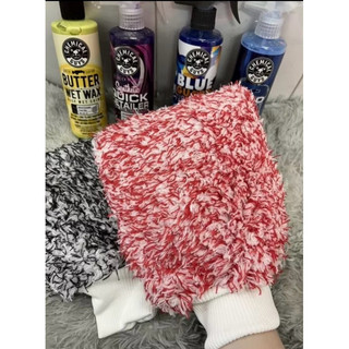 Bao tay rửa xe 2 mặt Microfiber, găng tay rửa xe ô tô chuyên dụng siêu mềm thấm hút