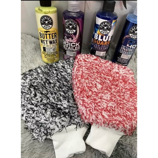 Bao tay rửa xe 2 mặt Microfiber, găng tay rửa xe ô tô chuyên dụng siêu mềm thấm hút