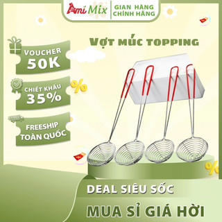 Vợt Múc Topping, Trân Châu | Tiện Lợi - Chống Gỉ - Dễ Vệ Sinh
