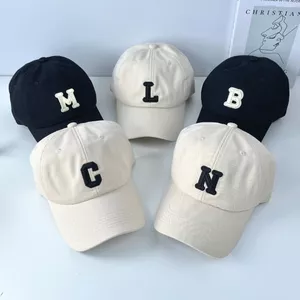 Mũ nón lưỡi trai thêu nổi chữ cái tên từ A-Z form mềm, chất vải kaki nam nữ ML
