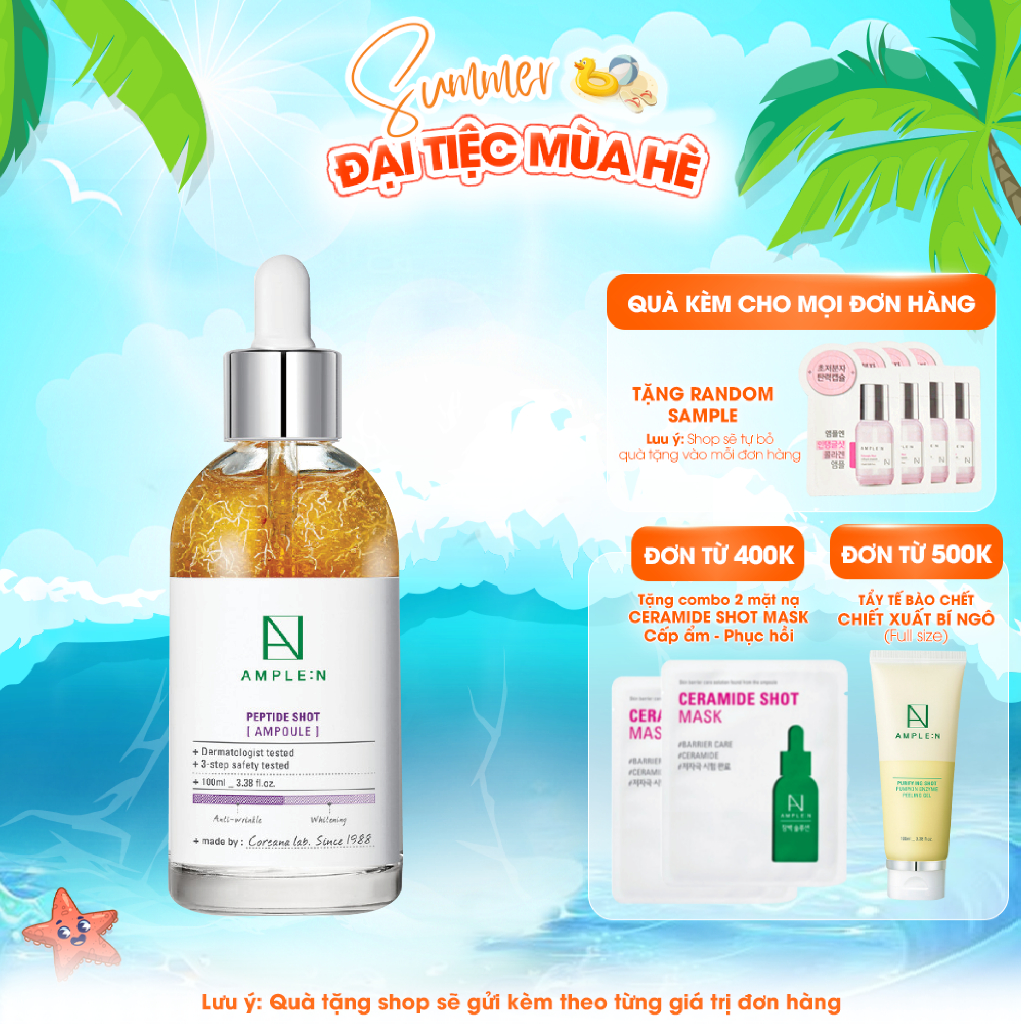 Ảnh Tinh Chất Dưỡng Trắng, Chống Lão Hóa AMPLE:N Peptide Shot Ampoule 1