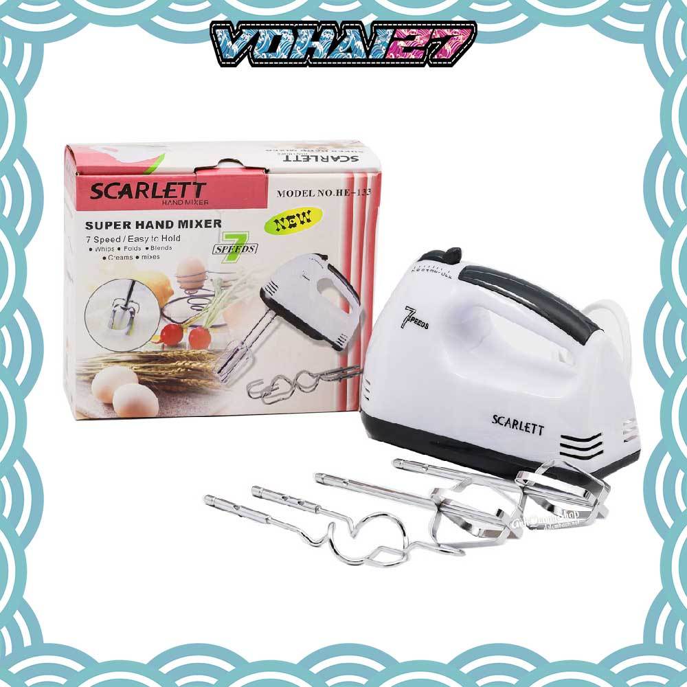 Máy đánh trứng cầm tay 7 tốc độ Scarlett Công suất 180W