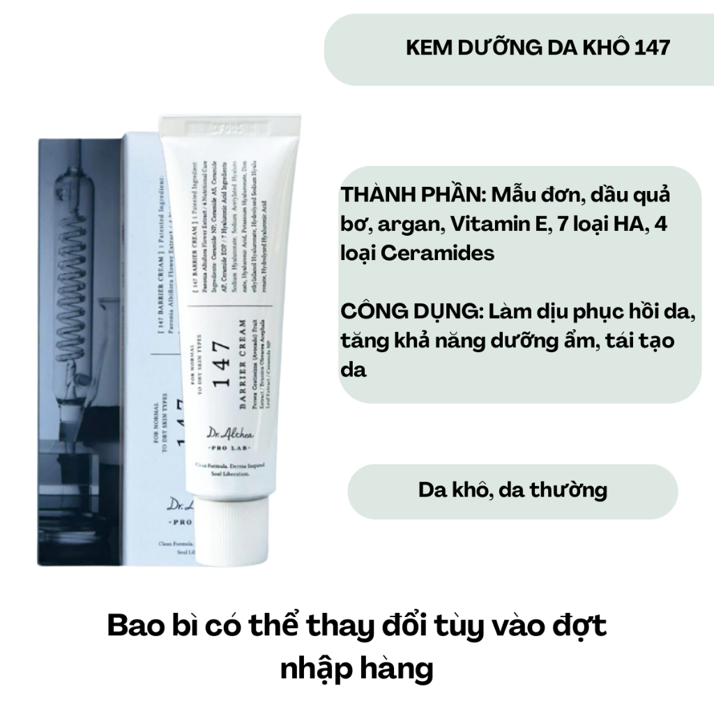 Ảnh Kem dưỡng ẩm hỗ trợ làm dịu phục hồi da Dr.Althea 345 Relief Cream 50ml 4